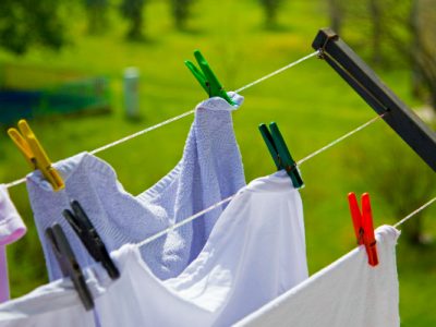 clothes on clothesline