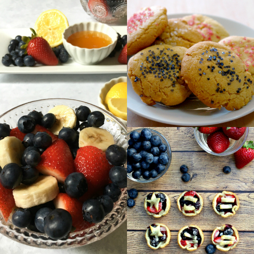 Natural 4th of July Recipes, red,white, and blue recipes, no dyes