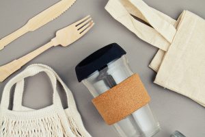 reusable zero waste products on table
