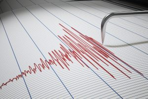 seismograph showing activity
