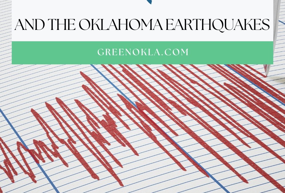 seismograph showing activity with text overlay be prepared for earthquakes and the oklahoma earthquakes