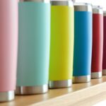 colorful stainless steel tumblers